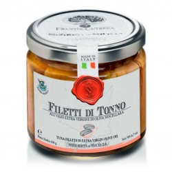 Filetti di tonno all'olio extravergine di oliva Nocellara frantoi Cutrera gr.190