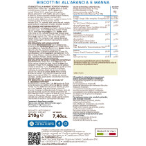 Biscotti Tumminello all'Arancia e Manna gr.210