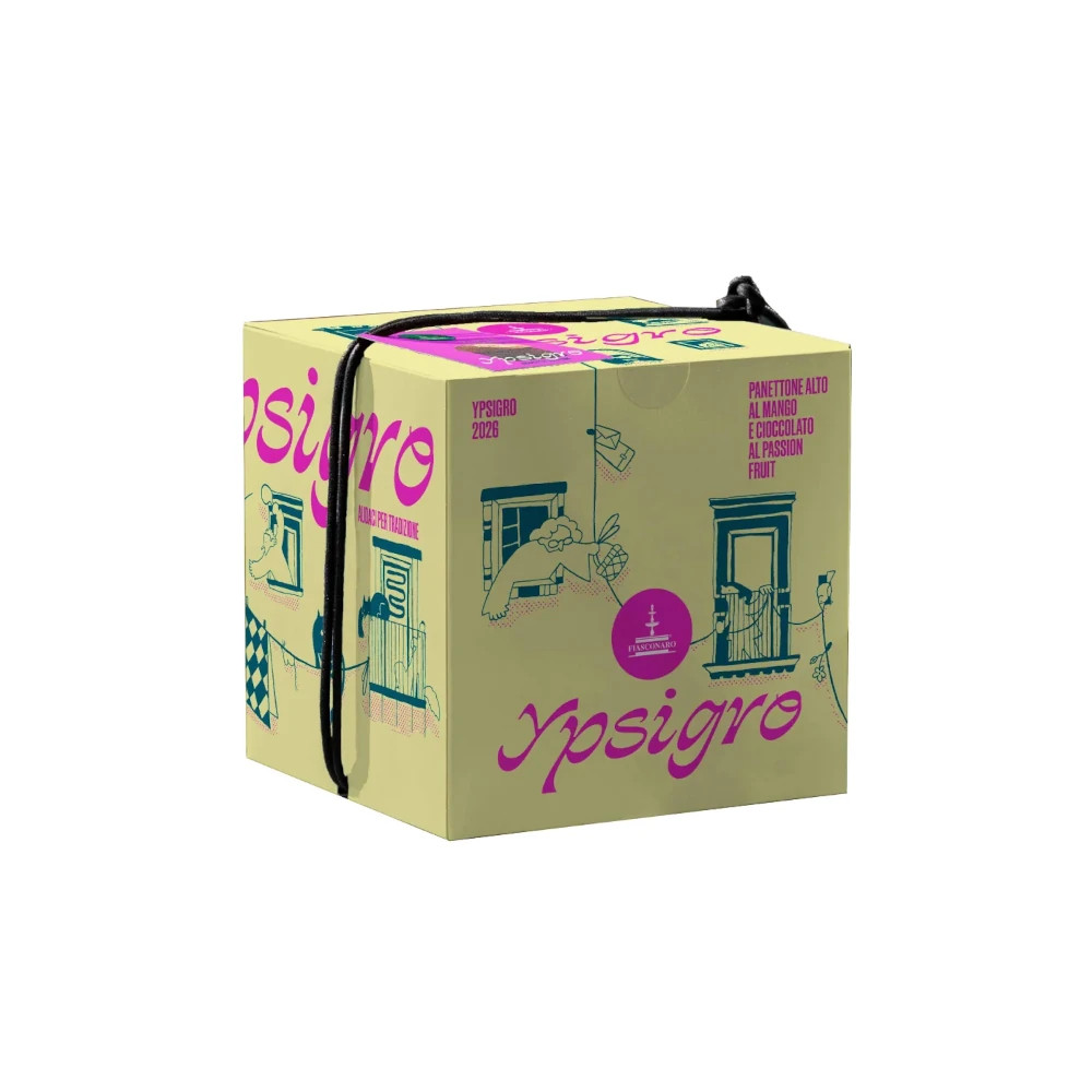 Ypsigro Panettone Fiasconaro Alto al Mango e Cioccolato al Passion Fruit